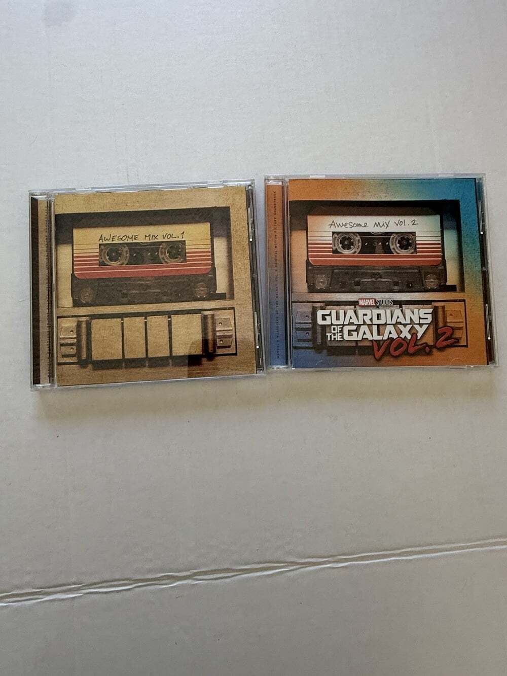 Guardians of the Galaxy Awesome Mix Vol 1 & Vol 2 CD Soundtracks Marvel 2 CD Lot